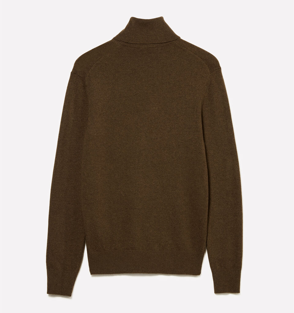 Brauner Pullover mit normaler Passform und hohem Kragen - pullover hoher kragen für herren - Braun | Sisley image number 2